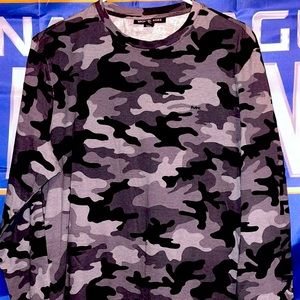 Michael Kors Camo Long Sleeve Thermal